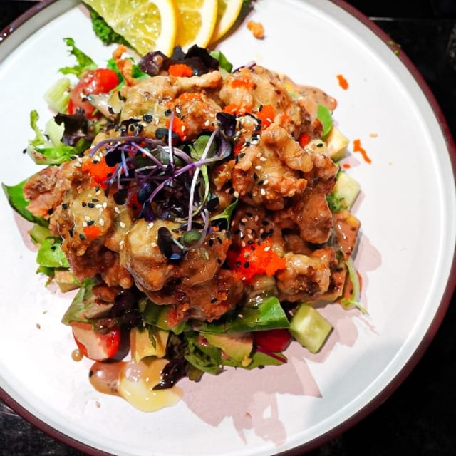 Chicken Karaage Salad.